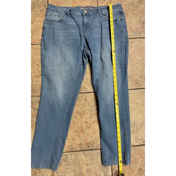 Women’s Faded Glory Ultimate Skinny Jeans In Medium Blue Wash - Size 18 Ankle - Picture 5 of 12